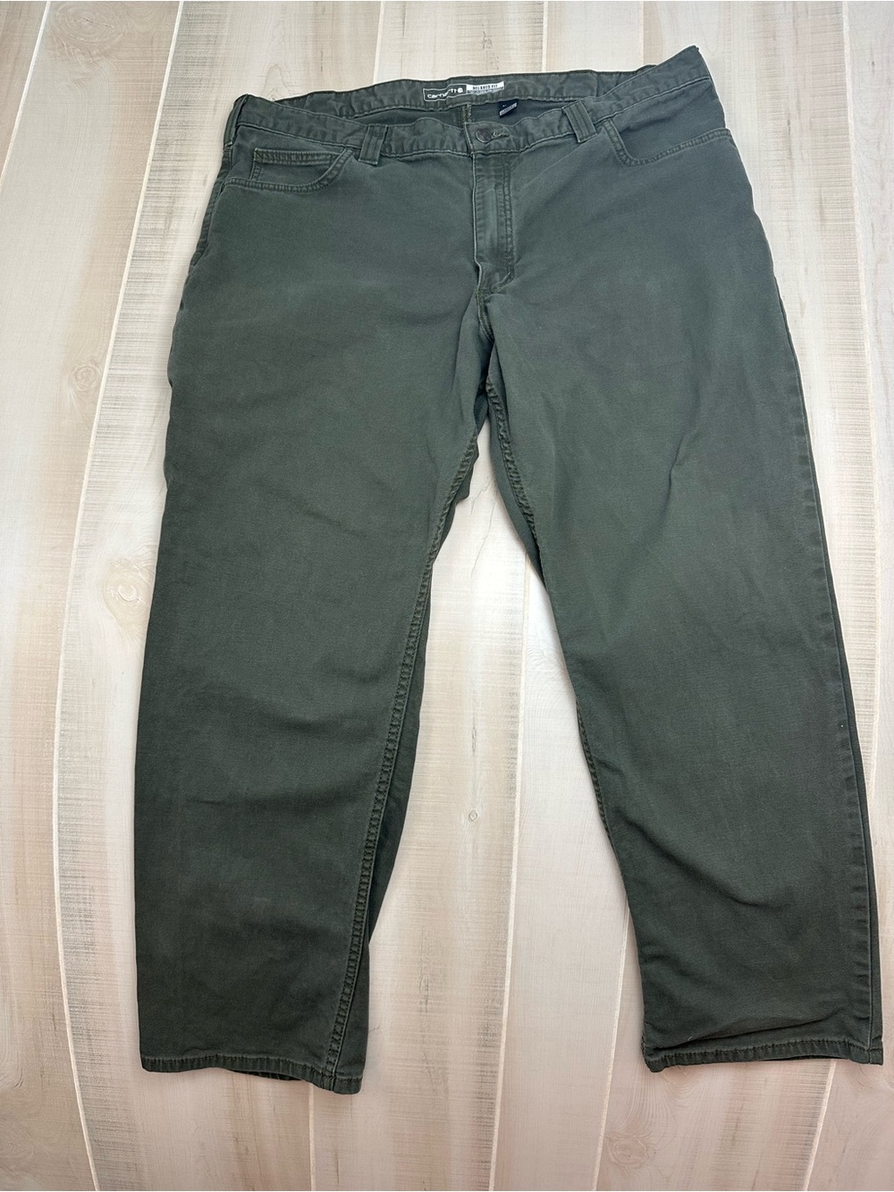 Carhartt Men's Dark Olive Work Pants